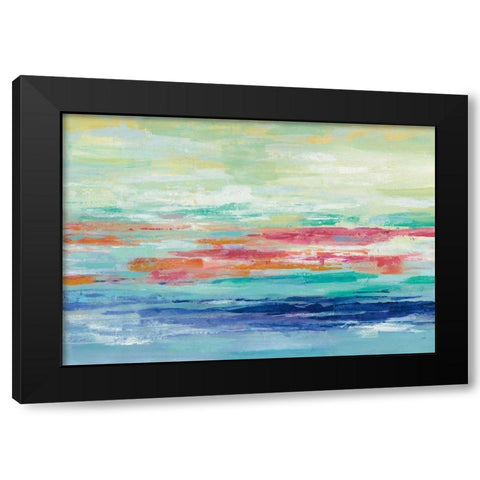 California Surf Black Modern Wood Framed Art Print by Vassileva, Silvia