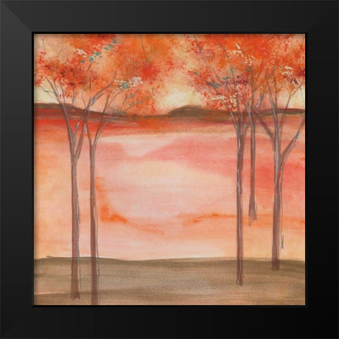 Mountain Meadow II Black Modern Wood Framed Art Print by Paschke, Chris