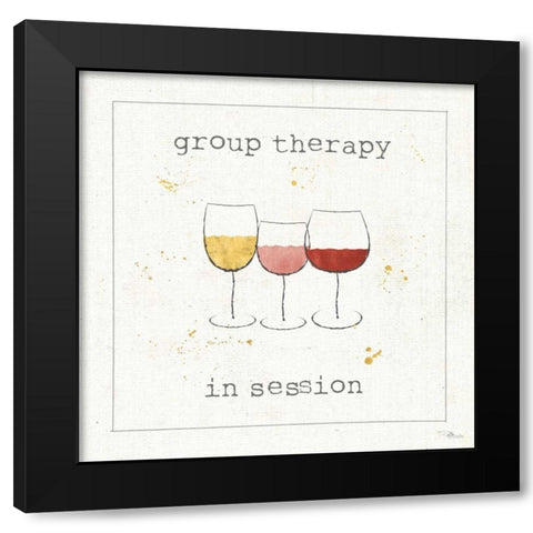 Flavor Notes VI Black Modern Wood Framed Art Print with Double Matting by Pela Studio
