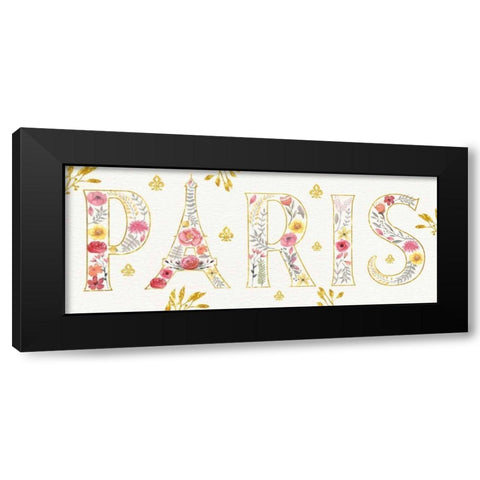 Paris Blooms V Black Modern Wood Framed Art Print by Aiken, Jess
