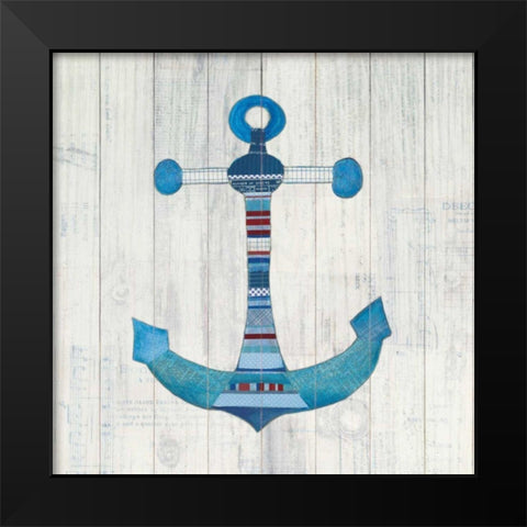 Wind and Waves IV Nautical Black Modern Wood Framed Art Print by Prahl, Courtney