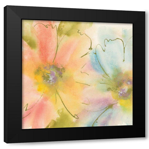 Rainbow Cosmos I Black Modern Wood Framed Art Print with Double Matting by Paschke, Chris
