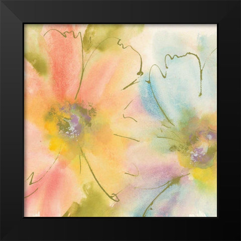 Rainbow Cosmos I Black Modern Wood Framed Art Print by Paschke, Chris