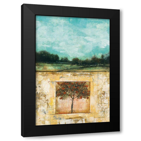 Here I Crop Black Modern Wood Framed Art Print by Warrick, Cheryl