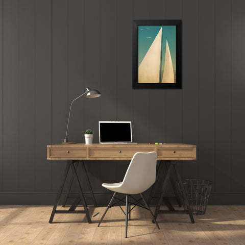Sails I Black Modern Wood Framed Art Print by Fowler, Ryan