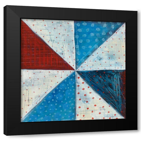 Modern Americana IV Black Modern Wood Framed Art Print by Averinos, Melissa