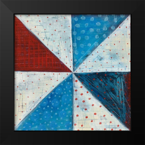Modern Americana IV Black Modern Wood Framed Art Print by Averinos, Melissa