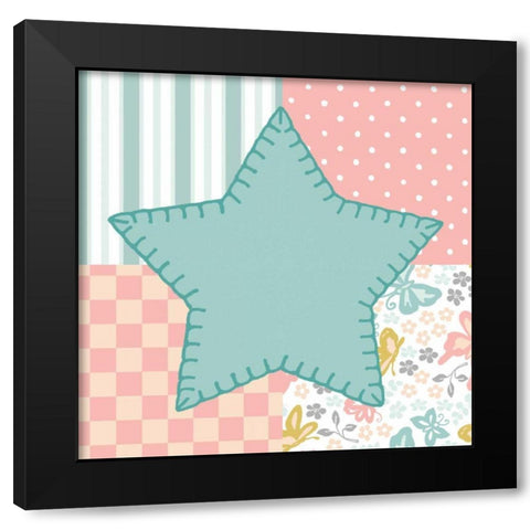 Baby Quilt IV Black Modern Wood Framed Art Print by Grove, Beth