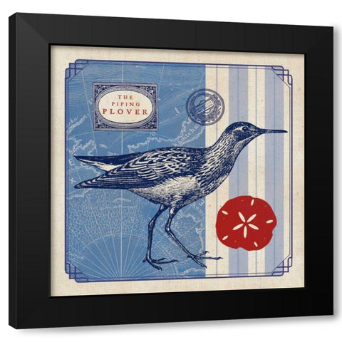 Sea Bird I Black Modern Wood Framed Art Print by Studio Mousseau