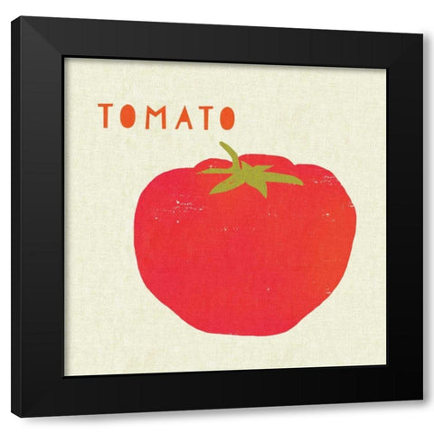 Summer Vegetable II Black Modern Wood Framed Art Print with Double Matting by Studio Mousseau