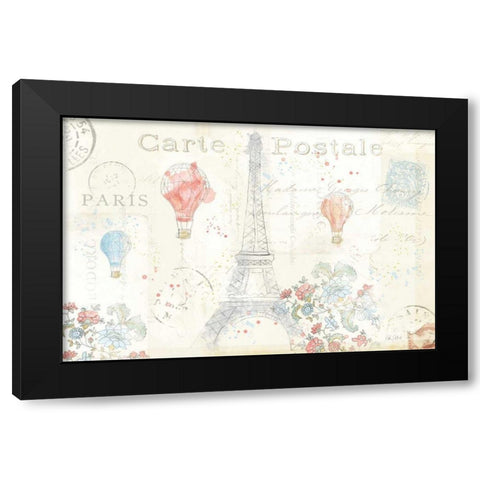 Lighthearted in Paris I Black Modern Wood Framed Art Print by Pertiet, Katie