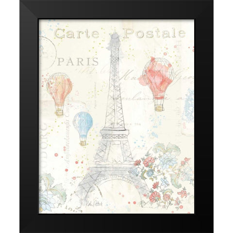 Lighthearted in Paris II Black Modern Wood Framed Art Print by Pertiet, Katie