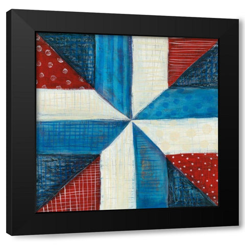Modern Americana I v2 Black Modern Wood Framed Art Print with Double Matting by Averinos, Melissa