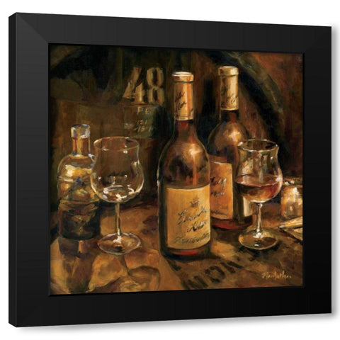 Wine Making Black Modern Wood Framed Art Print with Double Matting by Hageman, Marilyn