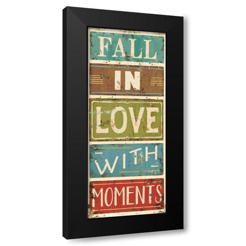 Shine II Black Modern Wood Framed Art Print with Double Matting by Pela Studio