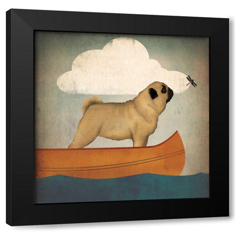 Pug Canoe Co Black Modern Wood Framed Art Print by Fowler, Ryan