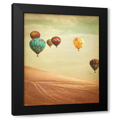 Wanderers Black Modern Wood Framed Art Print with Double Matting by Bevan, Keri