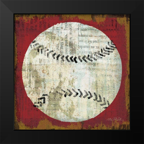 Ball I Black Modern Wood Framed Art Print by Mullan, Michael