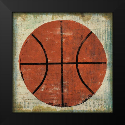 Ball II Black Modern Wood Framed Art Print by Mullan, Michael