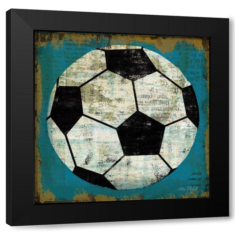 Ball IV Black Modern Wood Framed Art Print with Double Matting by Mullan, Michael