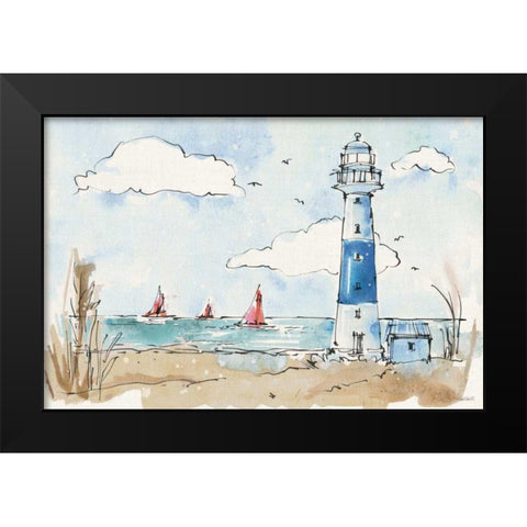 Coastal Life II Black Modern Wood Framed Art Print by Tavoletti, Anne