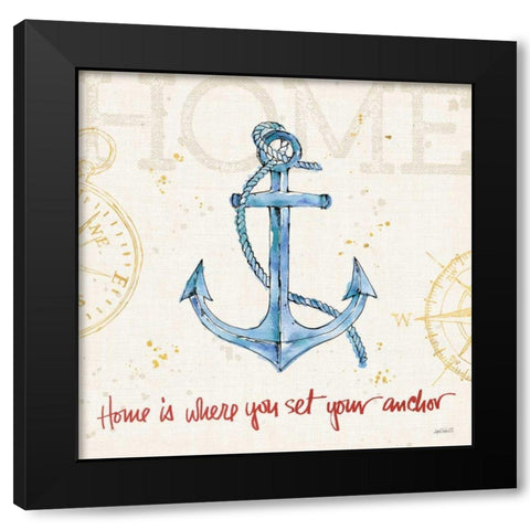 Coastal Life V Black Modern Wood Framed Art Print by Tavoletti, Anne