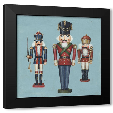 Soldier Nutcrackers Black Modern Wood Framed Art Print by Brown, David Carter