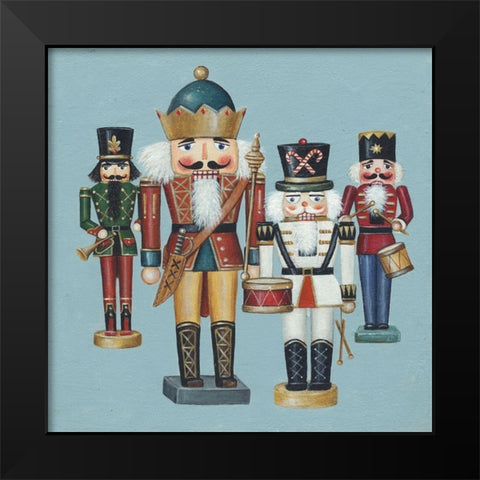 King Nutcrackers Black Modern Wood Framed Art Print by Brown, David Carter