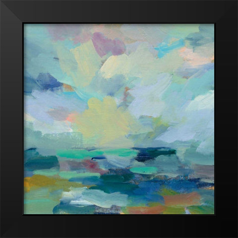 Storm II Black Modern Wood Framed Art Print by Vassileva, Silvia
