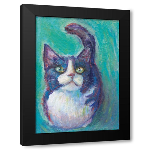 Cookie Bean Crop Black Modern Wood Framed Art Print by Urban, Mary