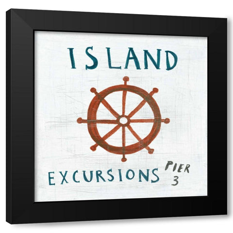Ahoy VIII Black Modern Wood Framed Art Print with Double Matting by Averinos, Melissa