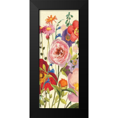 Couleur Printemps II Panel I Black Modern Wood Framed Art Print by Novak, Shirley