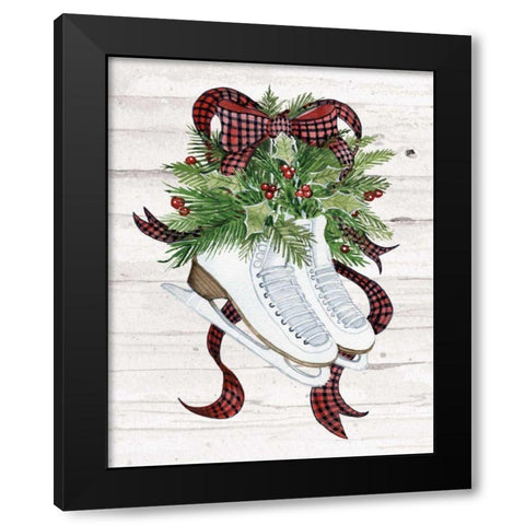 Holiday Sports III on White Wood Black Modern Wood Framed Art Print with Double Matting by McKenna, Kathleen Parr