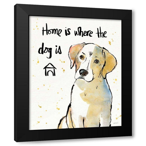 Strike a Paws VIII Black Modern Wood Framed Art Print with Double Matting by Tavoletti, Anne