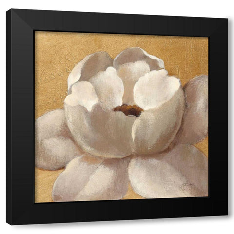 Sunset Flower II on Gold Black Modern Wood Framed Art Print by Vassileva, Silvia