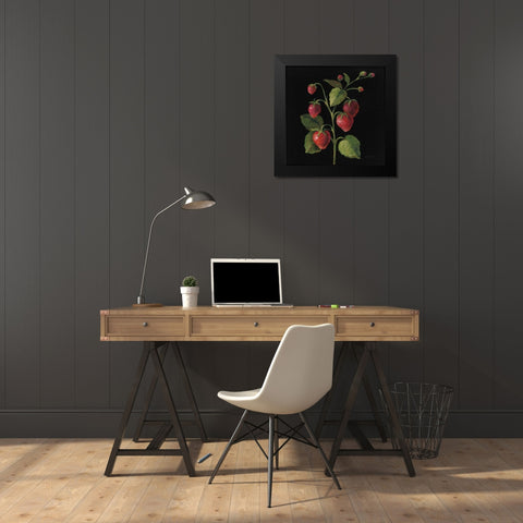 Fraise no Words Black Modern Wood Framed Art Print by Vassileva, Silvia