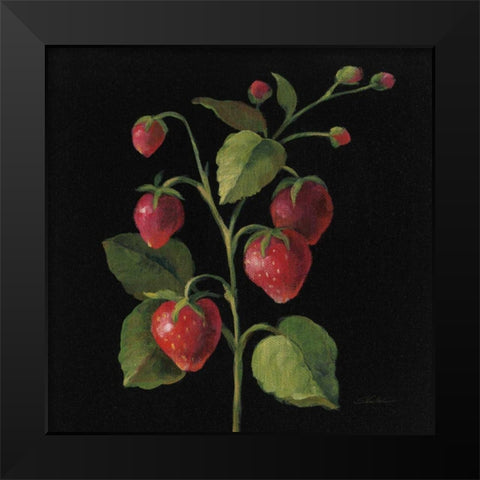 Fraise no Words Black Modern Wood Framed Art Print by Vassileva, Silvia