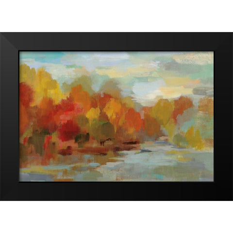 October Dreamscape Crop Black Modern Wood Framed Art Print by Vassileva, Silvia