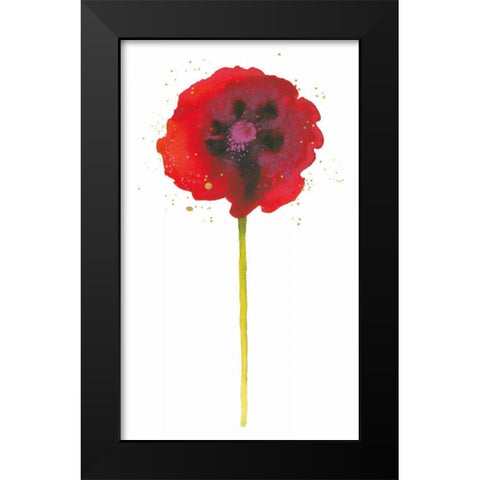 Splash II with Gold Black Modern Wood Framed Art Print by Novak, Shirley