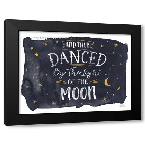 Celestial Love II Black Modern Wood Framed Art Print by Marshall, Laura