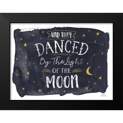 Celestial Love II Black Modern Wood Framed Art Print by Marshall, Laura
