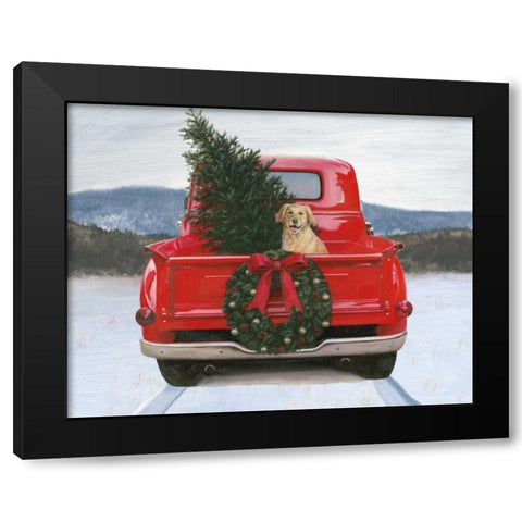 Christmas in the Heartland IV no Words Black Modern Wood Framed Art Print by Wiens, James