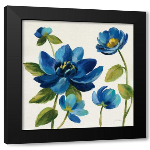 Seaside Garden I Black Modern Wood Framed Art Print by Vassileva, Silvia