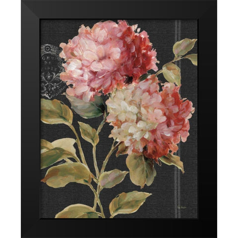 Harmonious Hydrangeas Black Modern Wood Framed Art Print by Audit, Lisa
