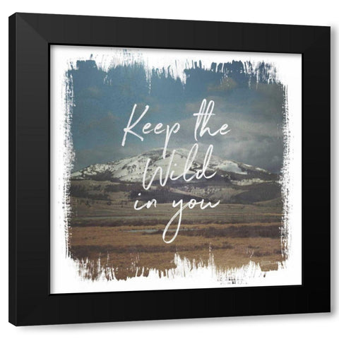 Wild Wishes I Black Modern Wood Framed Art Print by Marshall, Laura