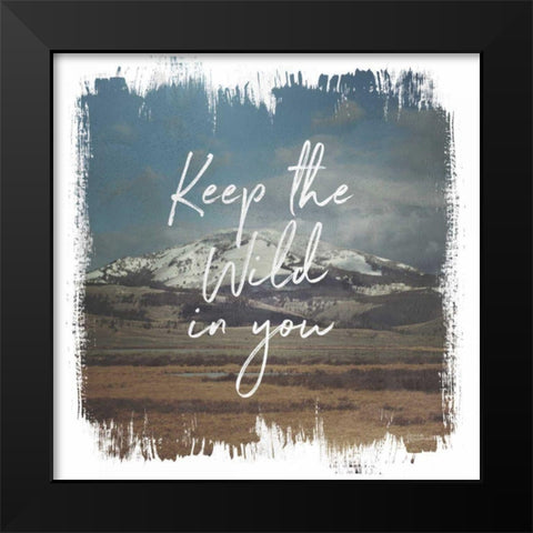Wild Wishes I Black Modern Wood Framed Art Print by Marshall, Laura