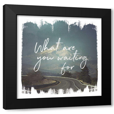Wild Wishes III Black Modern Wood Framed Art Print by Marshall, Laura