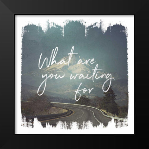 Wild Wishes III Black Modern Wood Framed Art Print by Marshall, Laura