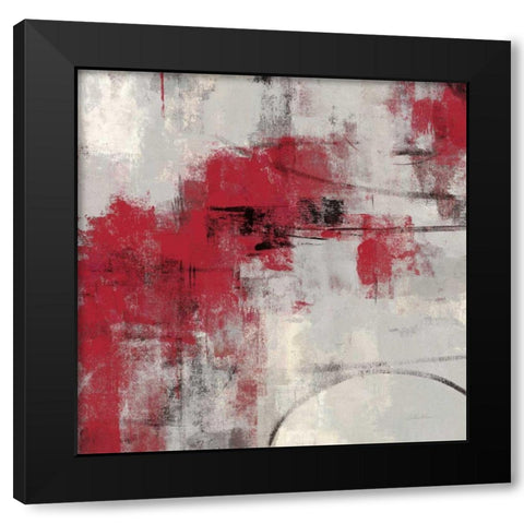 Stone Gardens II Red Black Modern Wood Framed Art Print by Vassileva, Silvia