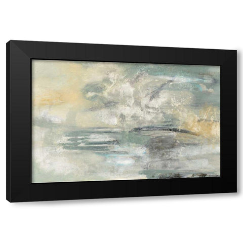 Looking at the Mist Black Modern Wood Framed Art Print by Vassileva, Silvia